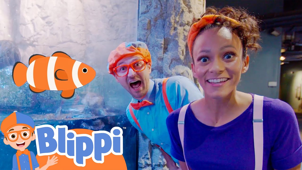 Blippi Night at the Aquarium! | Learn Sea Animals for Kids | Fun and Educational Videos for Kids
