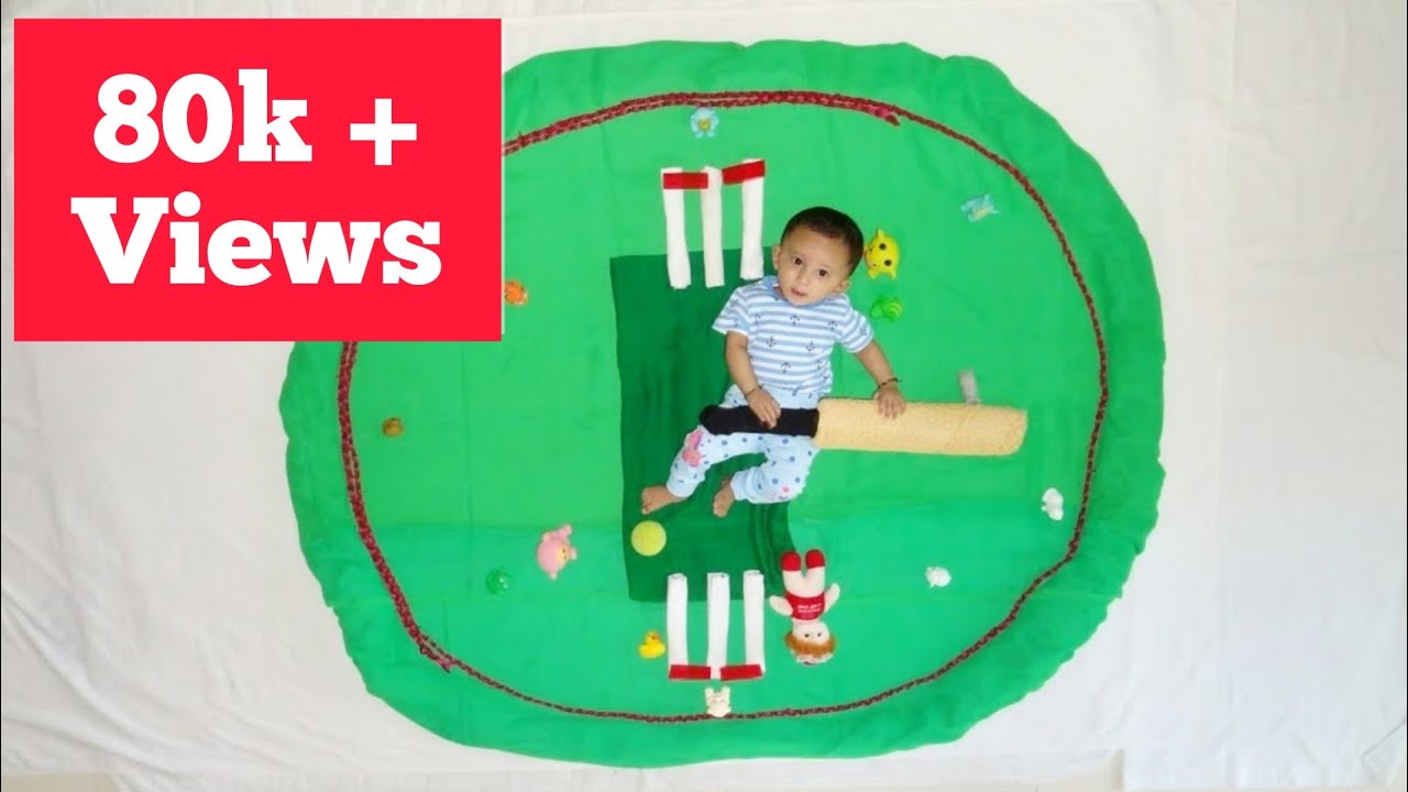 Cricket Theme Baby Photography