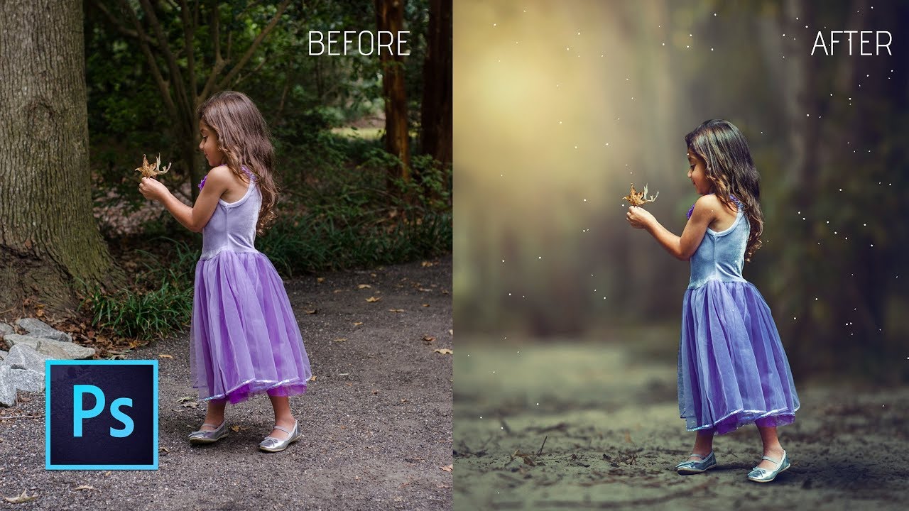 Photoshop cc Tutorial: HOW COULD I EDIT MY CHILD Photo with Photoshop |  change photo background