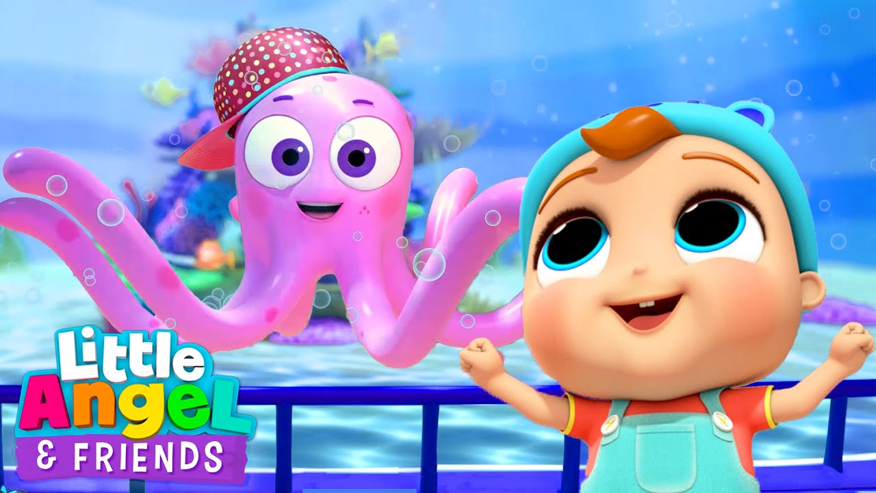 The Aquarium Is So Cool! | Little Angel And Friends Kid Songs