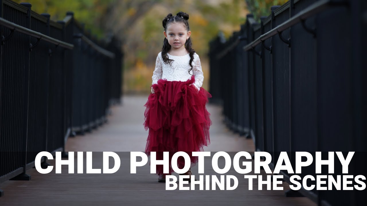 Behind the scenes video child photography natural light