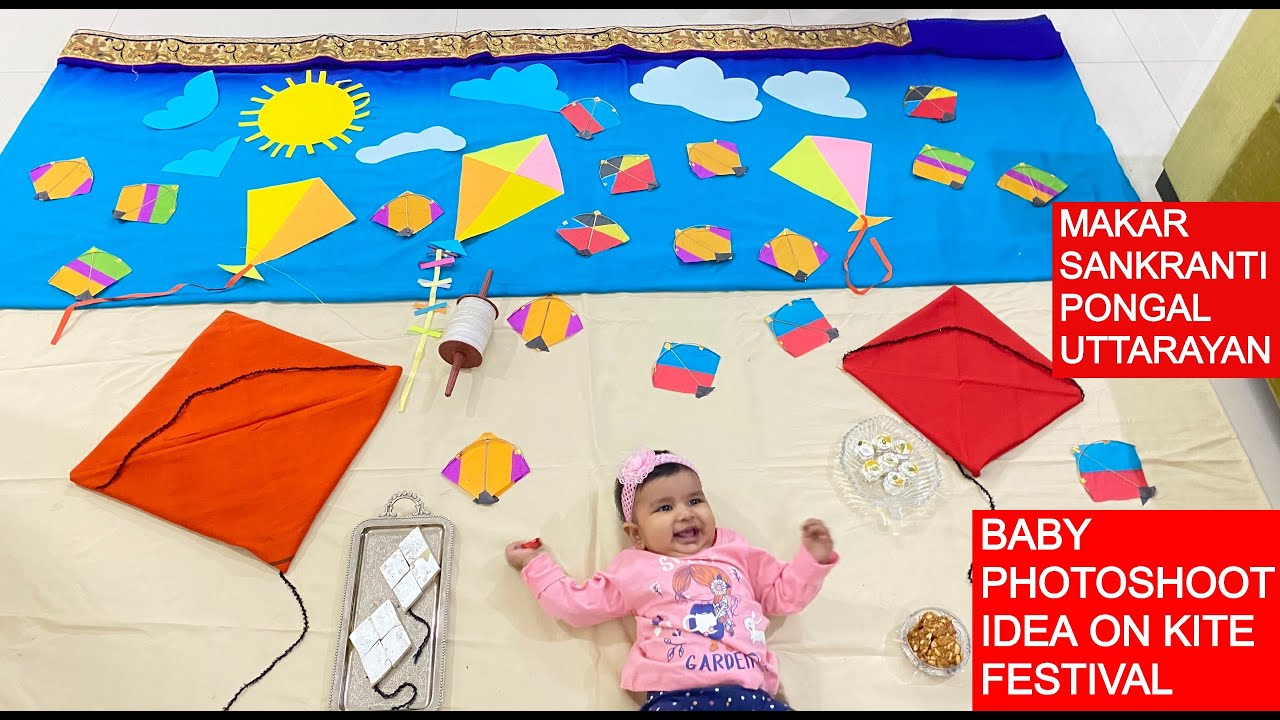 Best Makar Sankranti Theme Baby Photoshoot | Kite Festival Baby Photoshoot Ideas | Uttarayan |Pongal