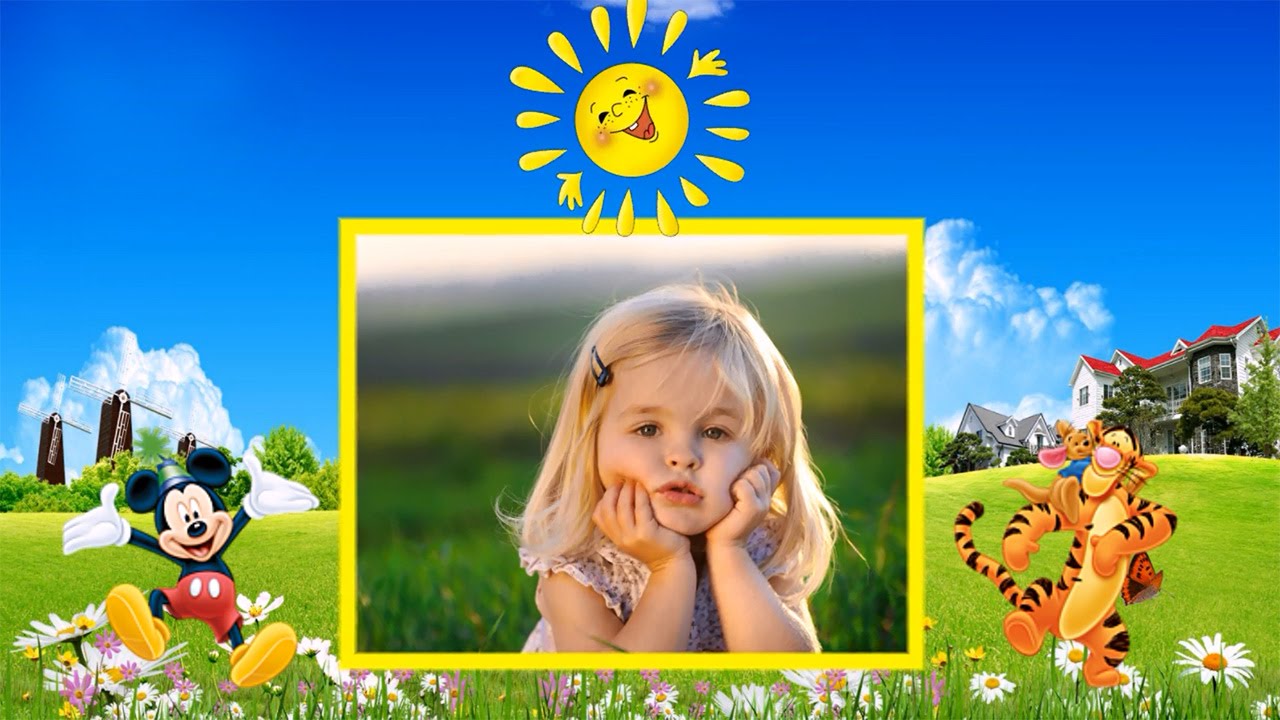 Children Photo Album: Slideshow with Animated Collages