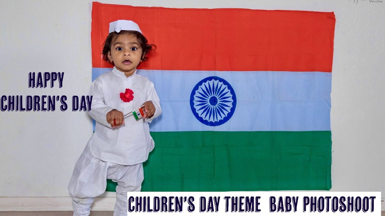 Children's day theme baby photoshoot | creative baby photography |Trending baby photoshoot ideas #4k