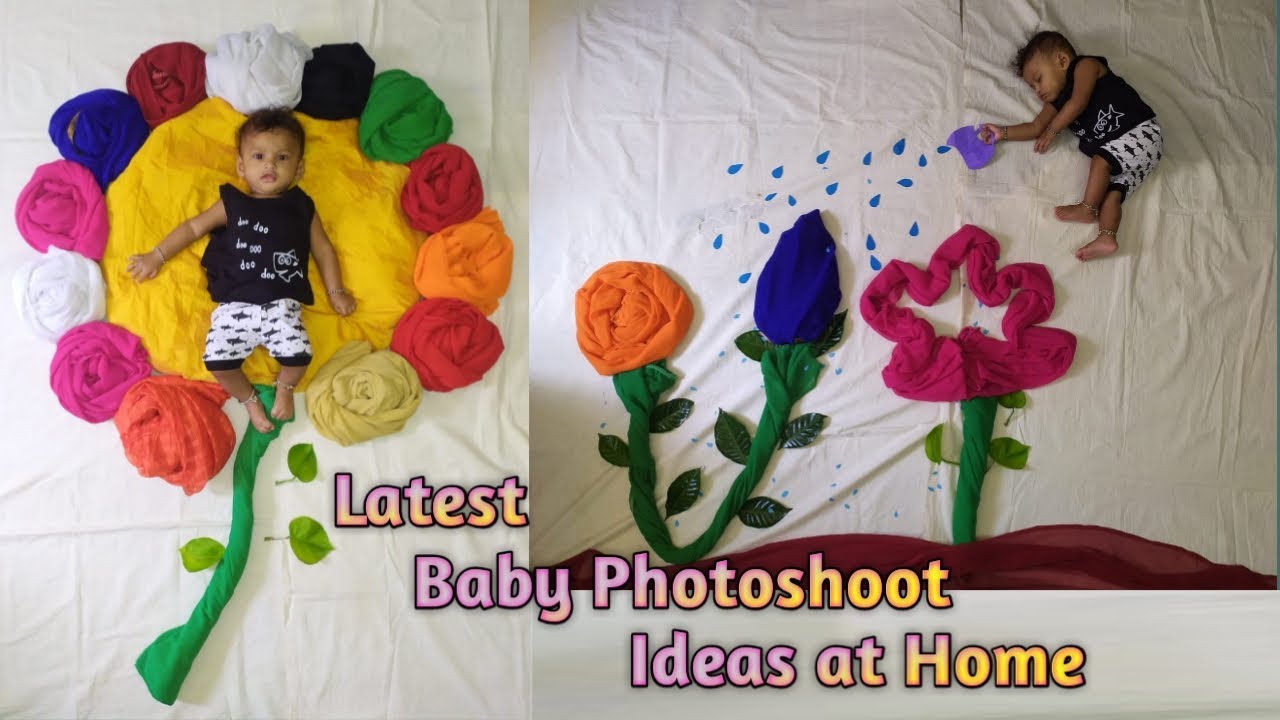 Creative baby photography at home ideas || at home || baby photoshoot at home || friendly talent