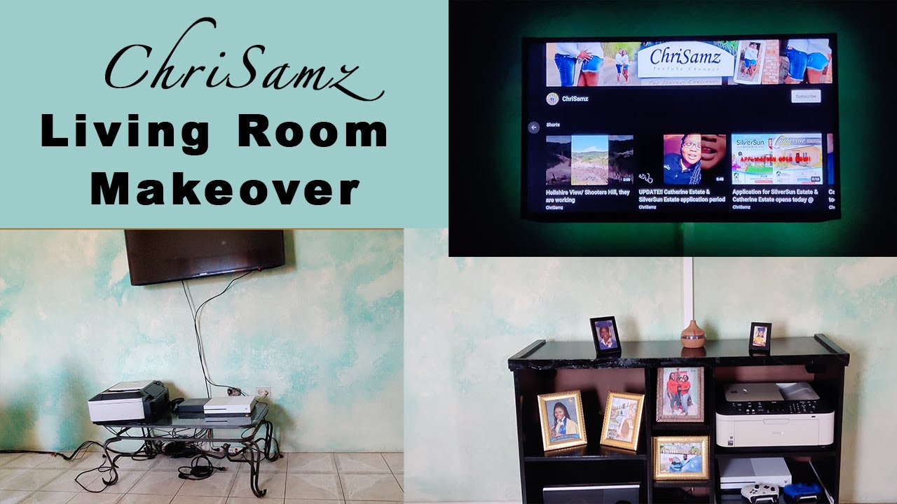 Extreme DIY Living RoomEntertainment Space Makeover | #family #organization #led #foryou #extreme