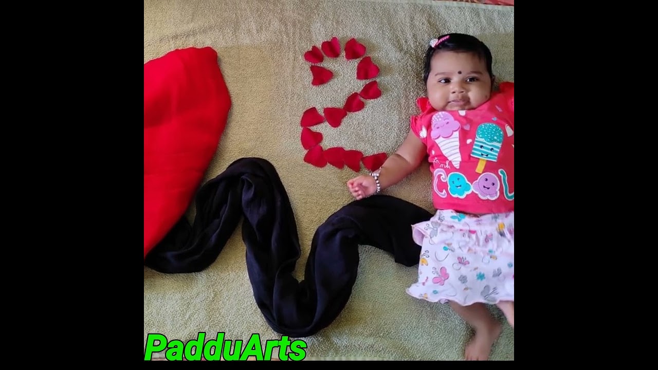 Monthly birthday photos // Baby girl's monthly photoshoot // photoshoot ideas at home #shorts