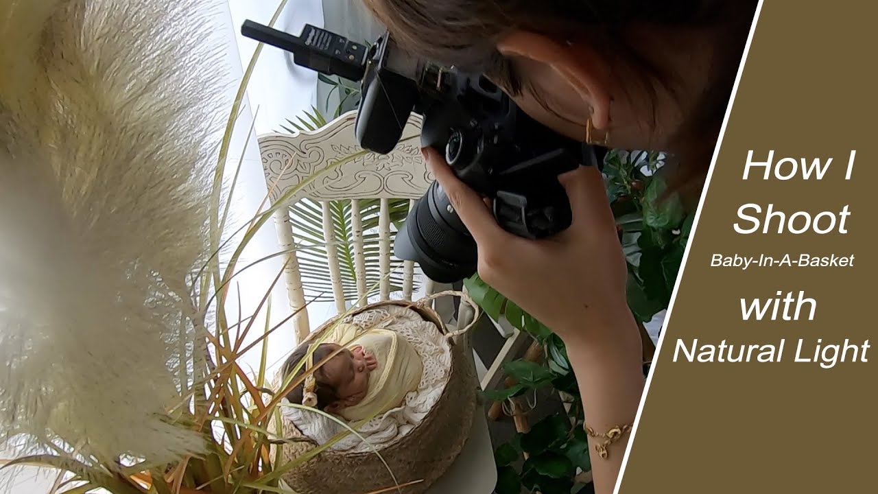 |NEWBORN PHOTOGRAPHY VLOG| I Shoot a Baby with Natural Light in an Ikea Basket