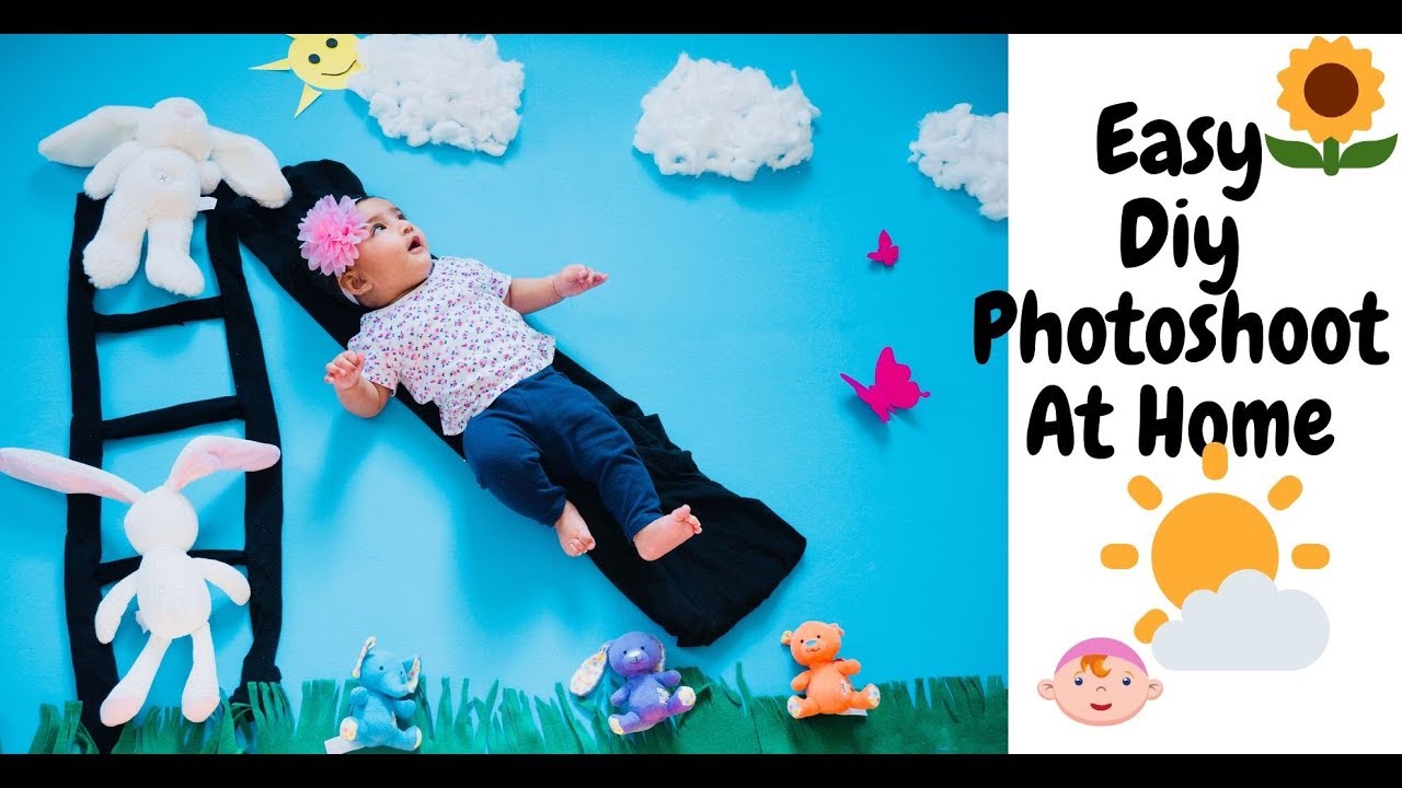 Newborn Easy Diy Photoshoot At Home/Baby home Photography like pro