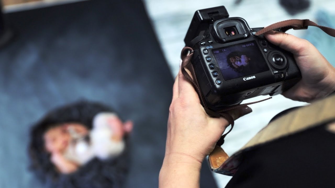Newborn Photoshoot Baby Photography behind the scenes