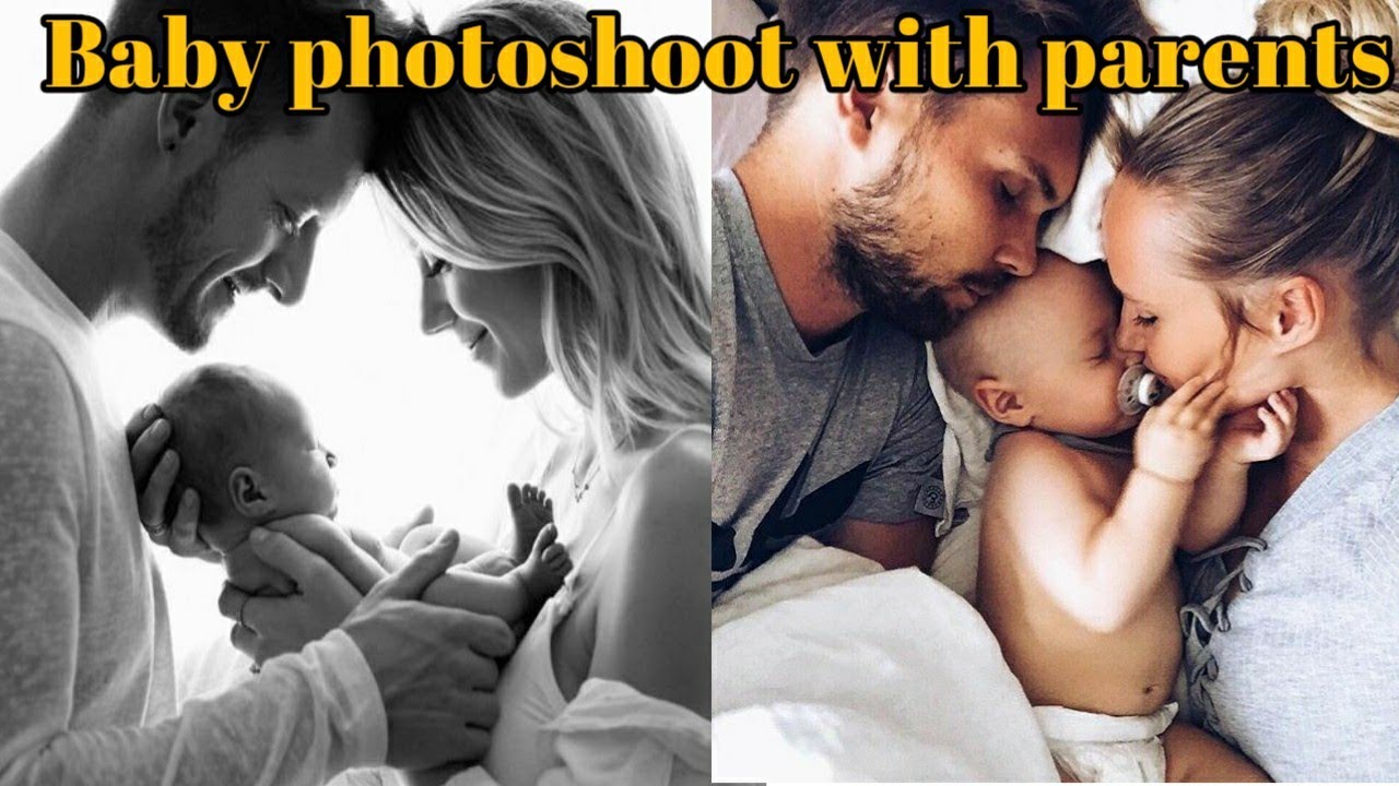 Newborn baby photography with parents | newborn baby photoshoot |How To Pose Family Photography |