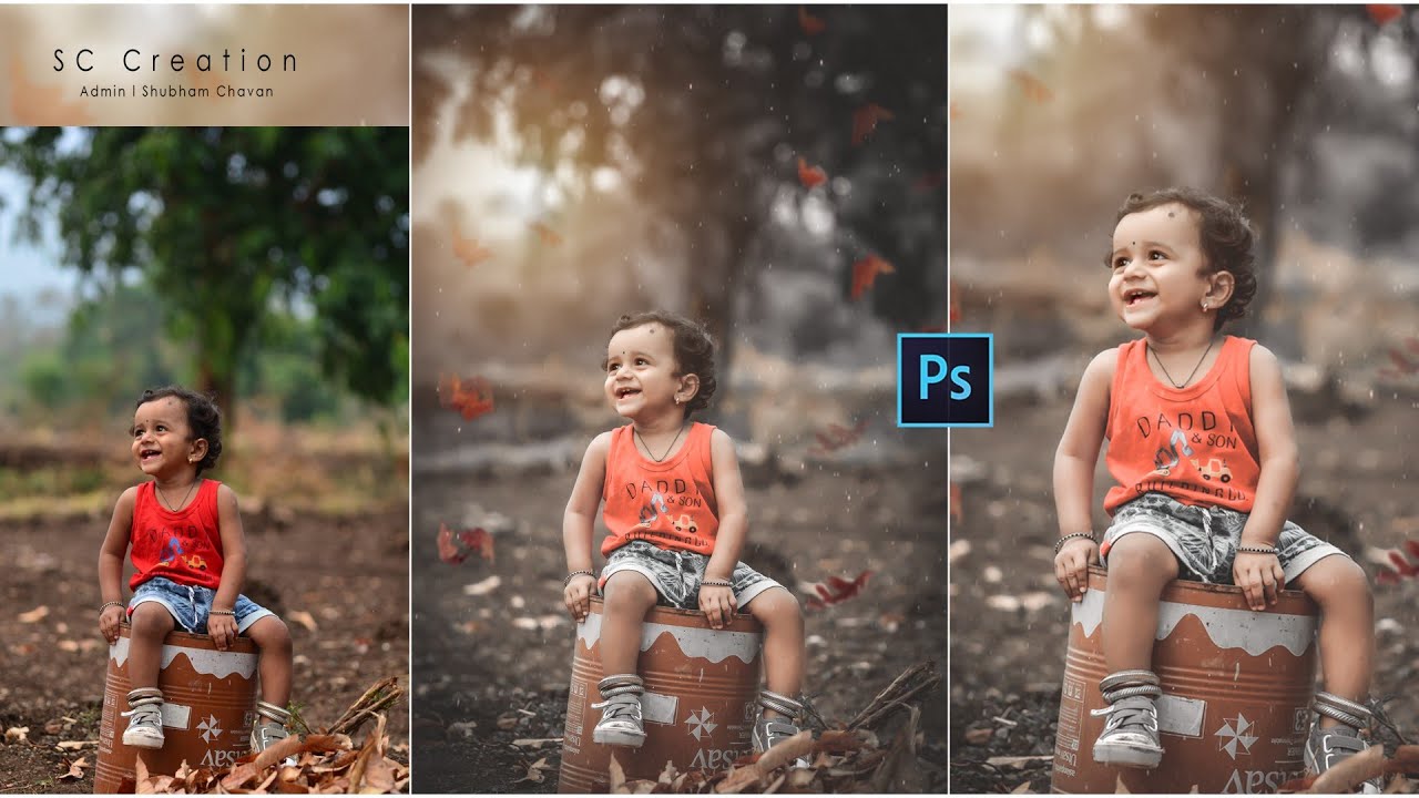 Photoshop tutorial l How to edit child photo in Photoshop CC