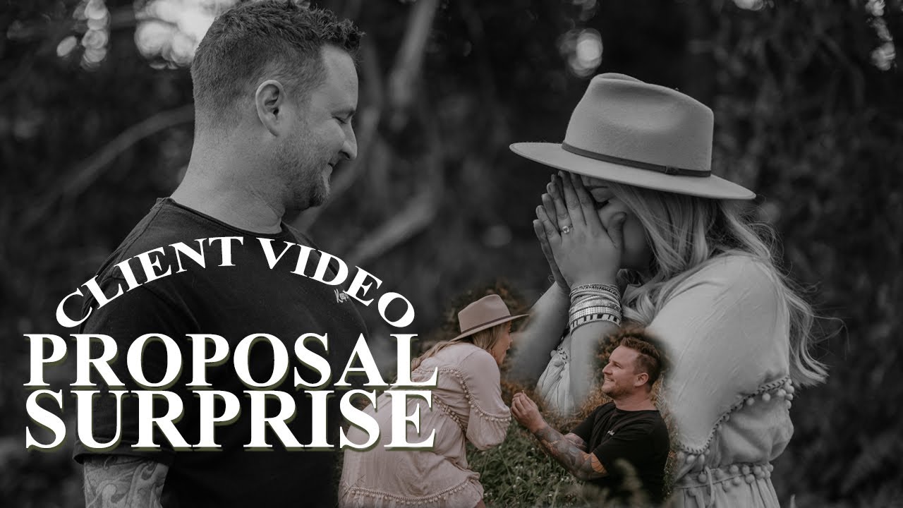 SURPRISE PROPOSAL. SHE SAID.. Family turned engagement photoshoot! CLIENT VIDEO