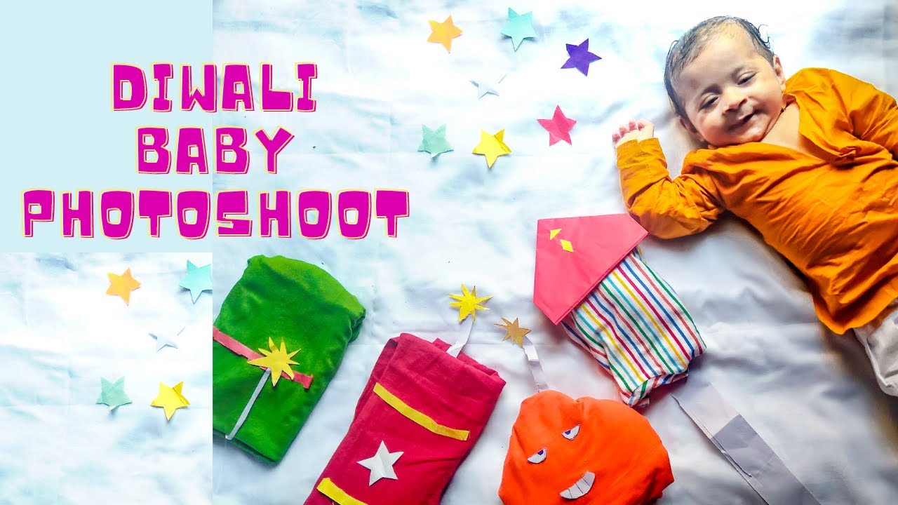Baby photoshoot: Diwali theme baby photoshoot at home ll Diwali spacial baby photography