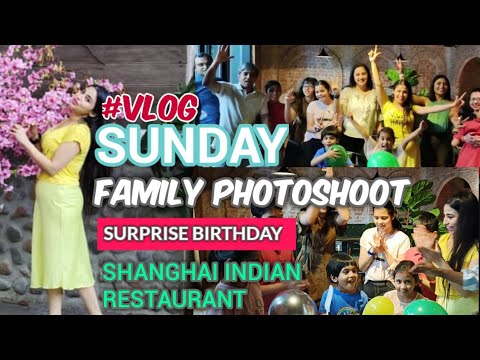 Busy Sunday / Family #photography /Surprise #birthdayparty #celebration in #indian #restaurant#vlog