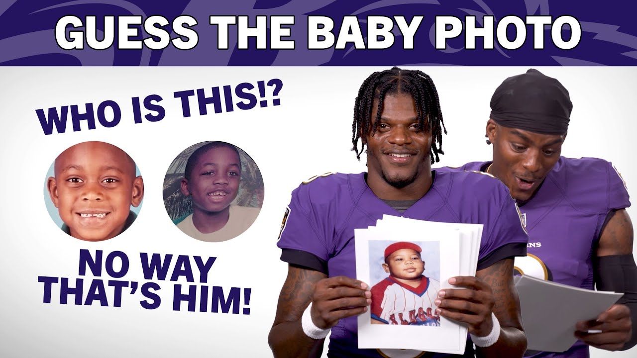 Lamar Jackson, Rashod Bateman and More Guess Teammates' Baby Photos | Ravens Superlatives