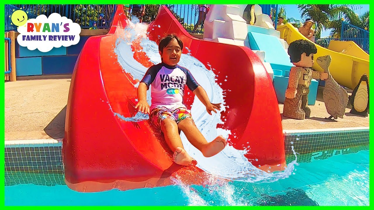 Legoland Water Parks Ride and Aquarium for kids with Ryan's Family Review!!!