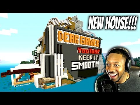 Minecraft : New House Tour! W/ Zoo! Roller Coaster! Underwater Aquarium! | Smooth Family Crib!!