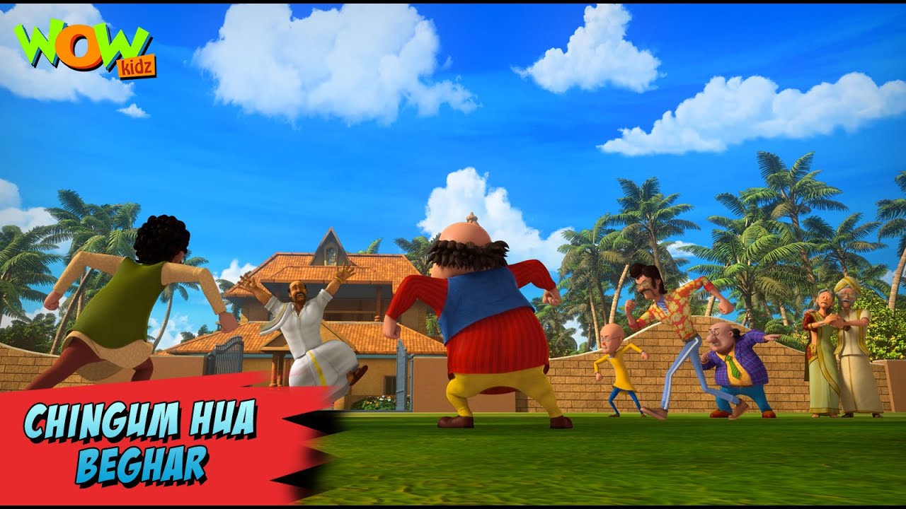 Motu Patlu New Episodes 2022 | Chingum Hua Beghar | Funny Hindi Cartoon Kahani | Wow Kidz
