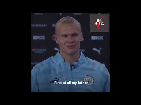 The cute photo of Haaland cheering for Manchester City as a child | The Hiits