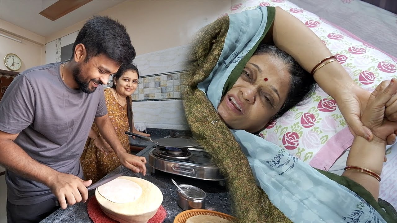 aaj roti mujhe banani padi, ghar mein sab bimar !