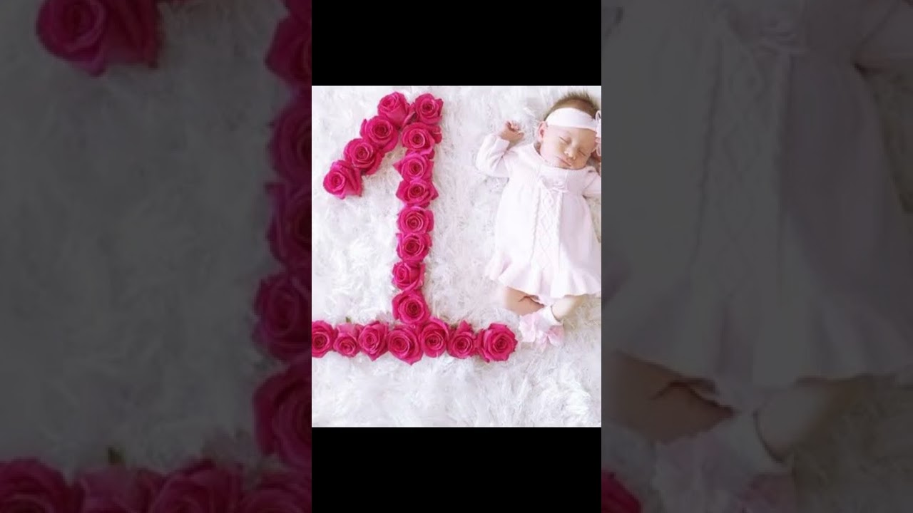 1st month baby photoshoot ideas at home
