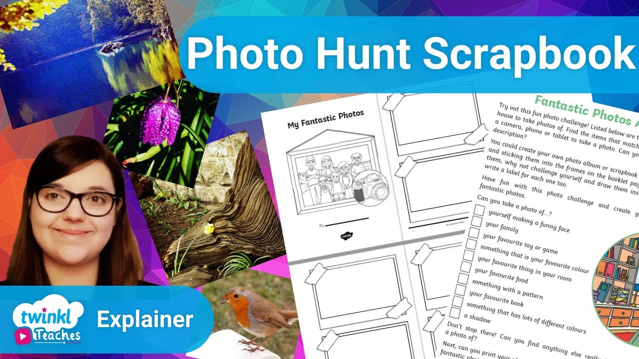 Create a Photo Hunt Scrapbook for Children