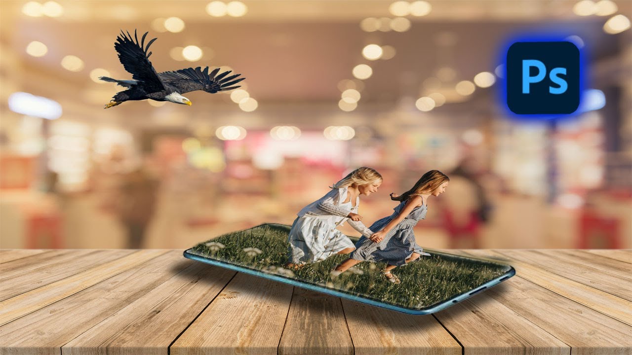 Edit Eagle and child photo in Photoshop