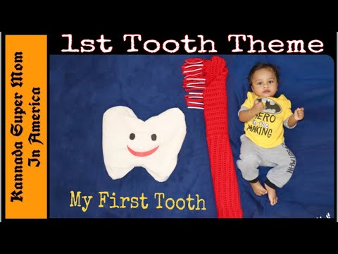First tooth baby photoshoot at home || Easy Baby photoshoot ideas at home