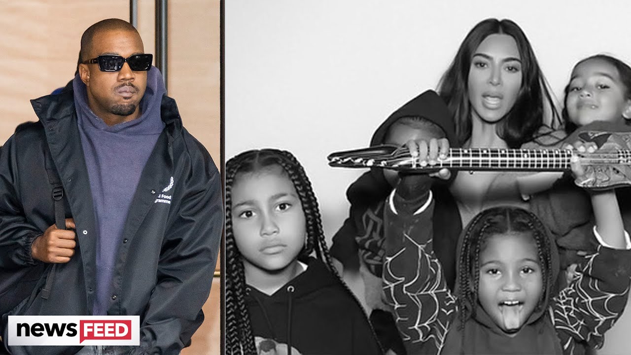 Kanye West Shares Photo Of Saint Amid Claims Kim Kardashian Kept Kids From Him!