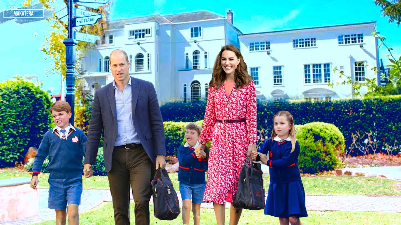 Kate And William Take Their Children To New School For Admission When They Begin Term Together