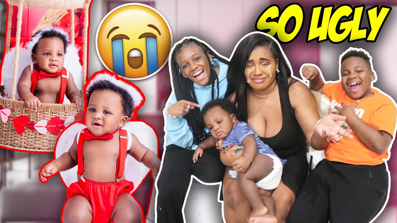 TELLING OUR MOM OUR BABY BROTHER BRYSON PICTURES ARE UGLY!!! SHE CRIED |Panton Squad