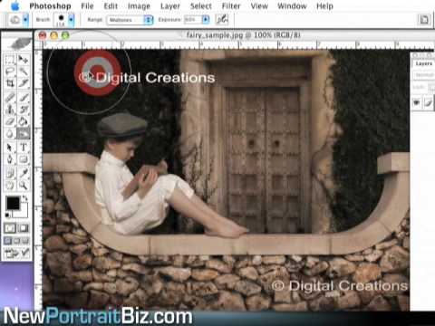 Using A Digital Photography Background Set In Children's Portraiture