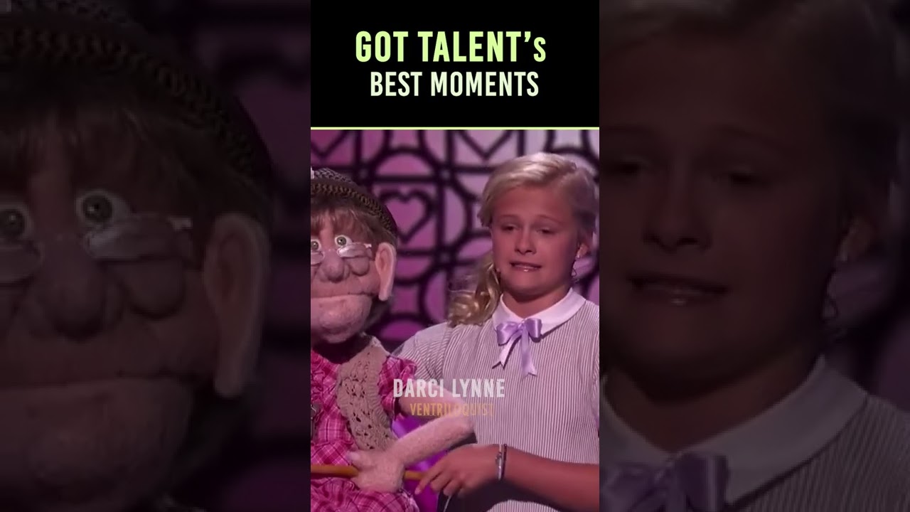 Darci Lynne with her Naughty Old-lady Puppet Edna make Simon Blush  | AGT