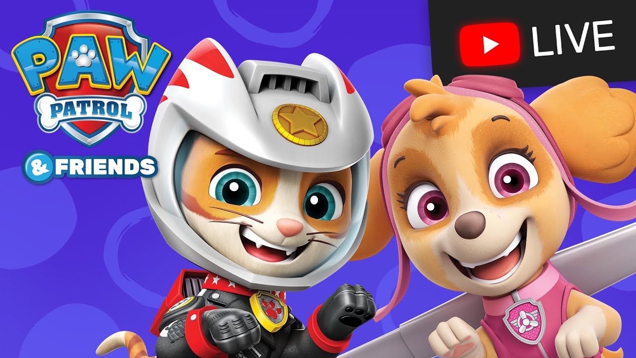 🔴 NEW Cat Pack and Moto Pups! PAW Patrol Rescue Episodes! | Cartoons for Kids Live Stream