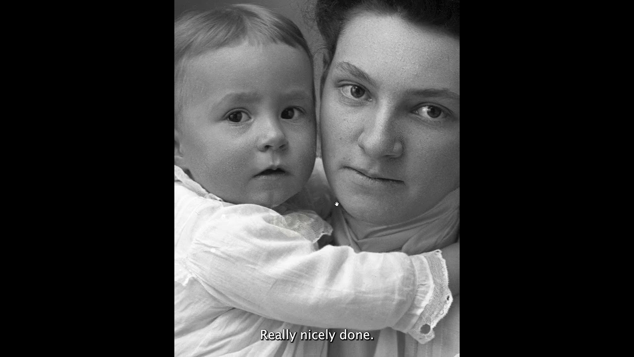This mother and child portrait was taken by Centerville,  South Dakota photographer, John Johnson.