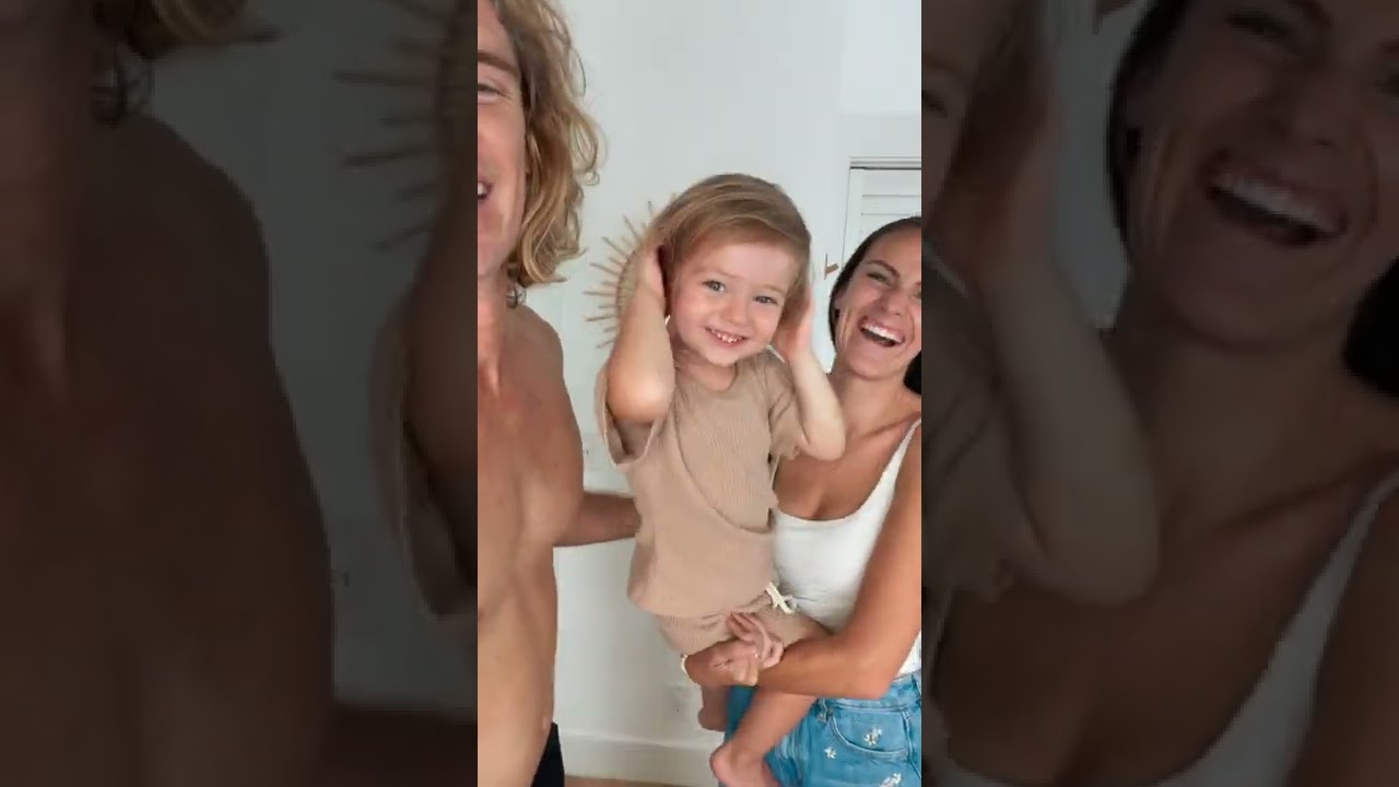 Toddler's Reaction to Kiss Attacks 🥰 #shorts