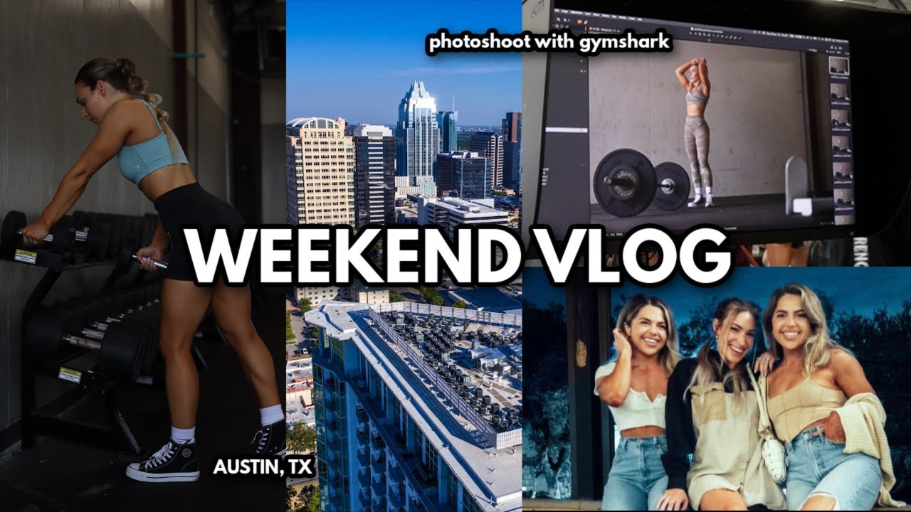 WEEKEND VLOG: bts gymshark photoshoot in ATX