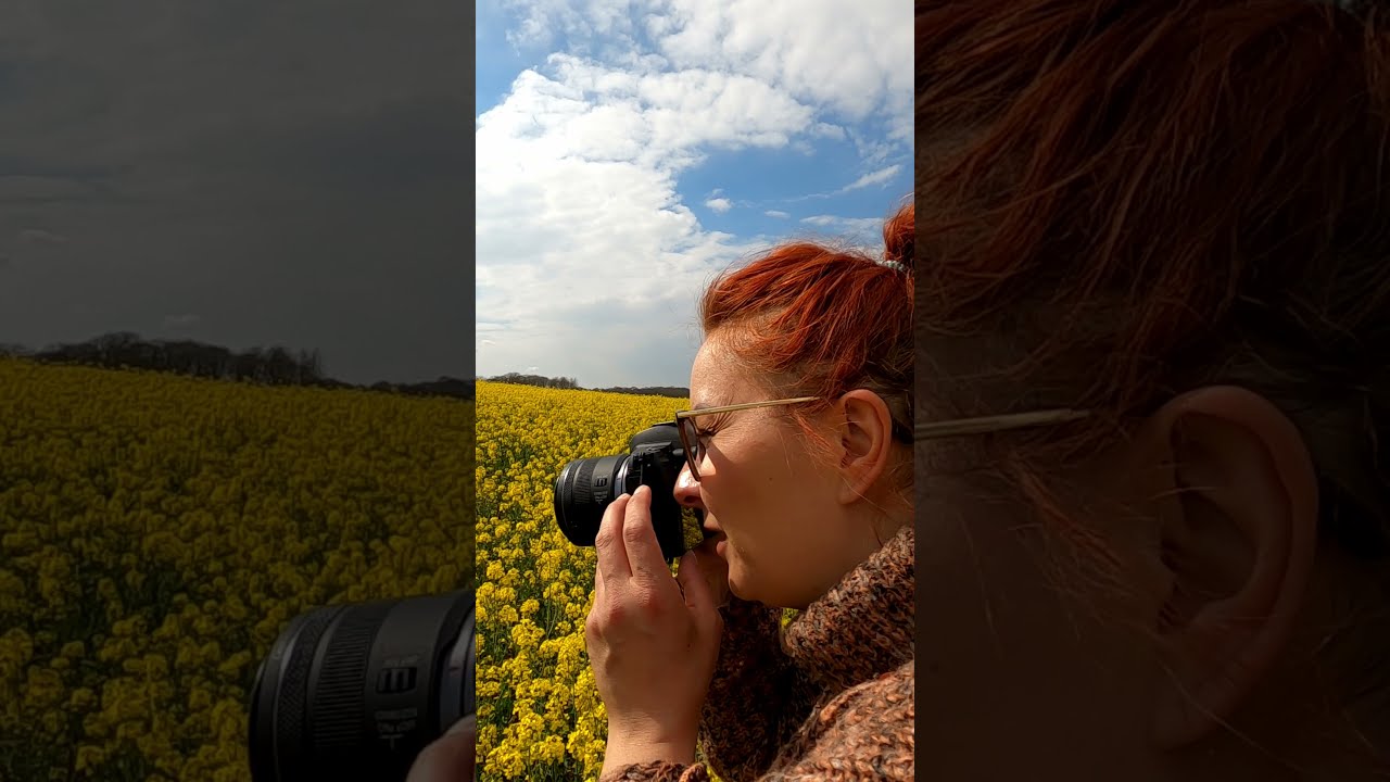 Yellow Portrait Shoot // Natural Light Photography #Shorts