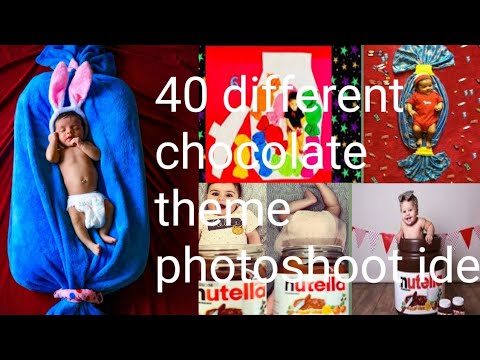 baby photoshoot## chocolate theme kids photoshoot## chocolate decoration