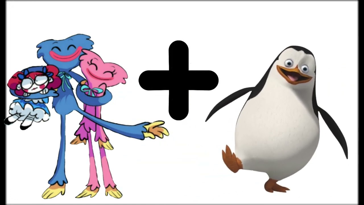 huggy waggie family + penguin = … ? #baby  zone
