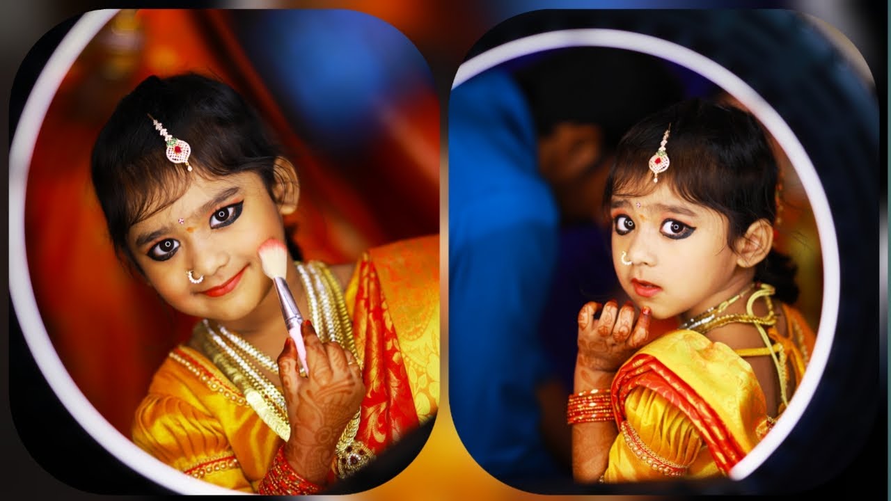 kids traditional photoshoot ideas at home/kids photography ideas and poses/Adisha photoshoot #shorts