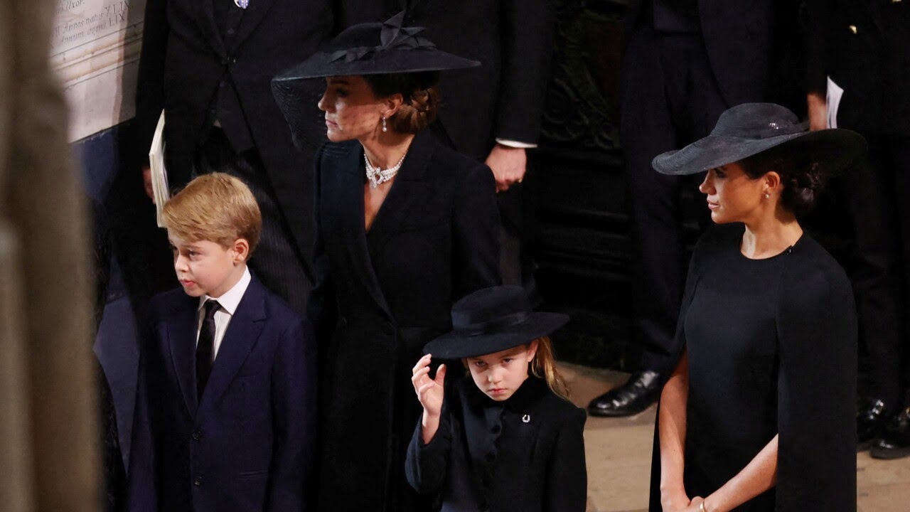 ‘We’re a family’: William’s children attend Queen’s funeral
