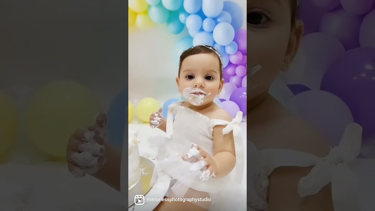 Cake smash photoshoot Dubai – Mirrorless Photography Studio by Huma