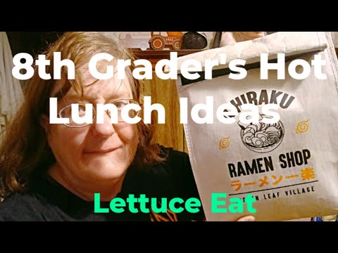 Hot Lunch Ideas For 8th Grader's #food #kids #family #lettuceeat