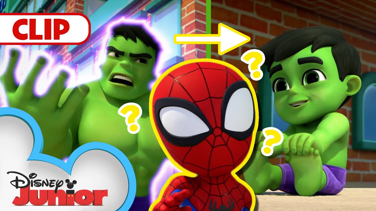 Hulk Turns Into a Baby 🍼 | Marvel's Spidey and His Amazing Friends | @Disney Junior