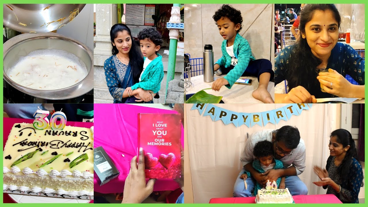 Husband 's  Birthday Celebration Vlog | 30th Birthday | Chaitra Sravan | Telugu Vlogs