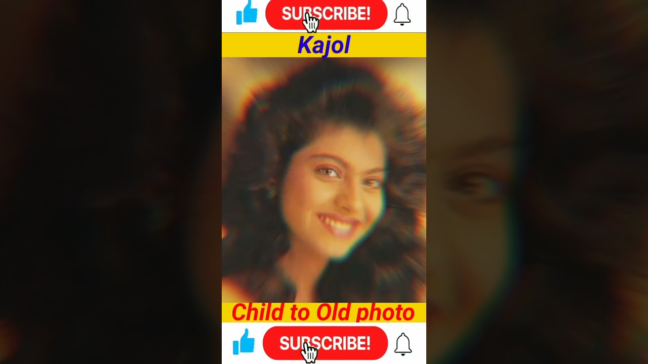 Kajol Child to Old Photo #transformationvideo #shorts #kajol