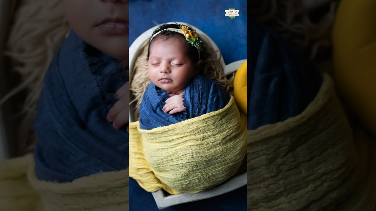 Madras Prop Store Shorts | Baby Photography Styling Tutorial 112 | #newbornphotography | #newborn