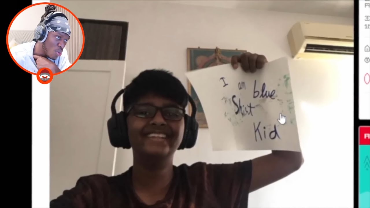 The Blue Shirt Kid….